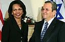Condoleezza Rice and Ehud Barak (Archive photo: AFP)