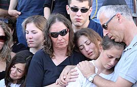 Nir Katz's funeral (Photo: Ohad Tsoigenberg)
