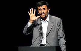 Iranian President Mahmoud Ahmadinejad at Columbia University (Photo: AFP)