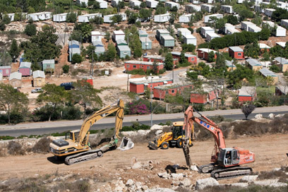 Construction in West Bank (Photo: AFP)