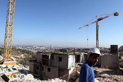 הבנייה בהתנחלויות. הפלסטינים דורשים הכל או כלום (צילום: EPA)