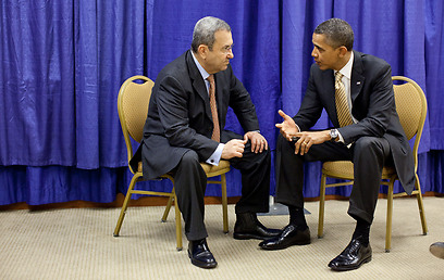 איש המפתח האמריקני ואיש המפתח הישראלי. אובמה וברק (צילום: הבית הלבן)