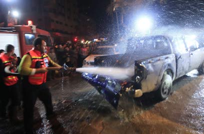 תקיפת צה"ל בעזה. הרוג ושני פצועים (צילום: AFP)