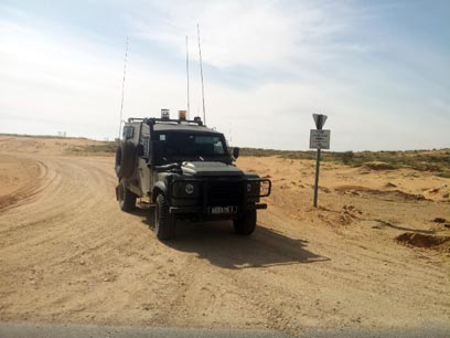 כוח צה"ל סמוך לגבול מצרים (צילום:  יואב זיתון)