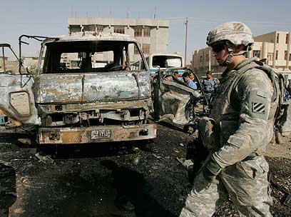 חשופים בזמן נסיגה? הכוחות האמריקנים בעיראק (צילום: רויטרס)