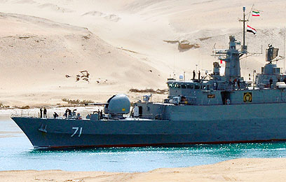 ספינה איראנית בתעלת סואץ בשנה שעברה (צילום: רויטרס)