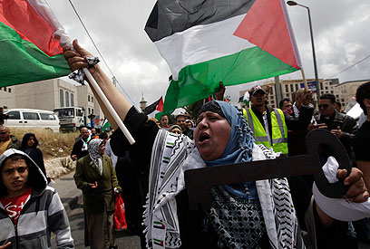 Palestinians rally in east Jerusalem (Photo: Reuters)