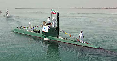 צוללת איראנית (ארכיון). לא נופלות מהצוללות במערב
