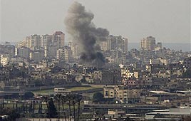 IDF strike in Gaza (Photo: AP