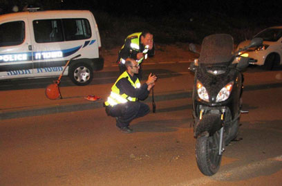 זירת התאונה בצפון תל אביב (צילום: אמיר מורל, דוברות משטרת תל אביב)