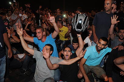 ההפגנה בתל אביב (צילום: ירון ברנר)