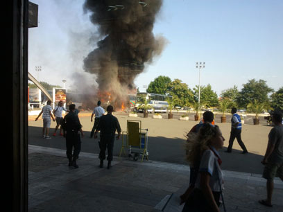Scene of Burgas attack (Archive photo: Tamir Kahane)