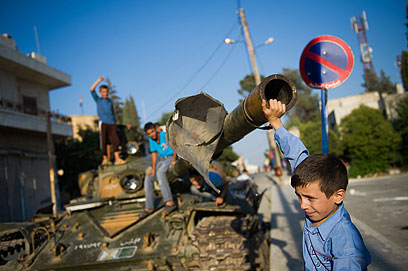 המציאות העגומה של הילדים בסוריה (ארכיון)                  (צילום: AFP)