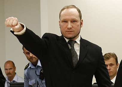 ברייויק בבית המשפט (צילום: AFP)