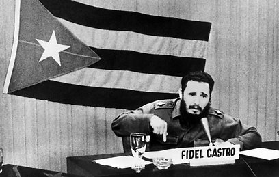 קסטרו ב-22 באוקטובר 1962 (צילום: AFP)