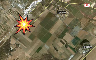 מפת אזור התקרית (צילום: Google Maps)