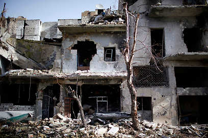 נזקי הפצצות חיל האוויר הסורי (צילום: רויטרס)