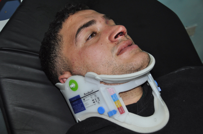 אחד הפצועים הפלסטינים מהמאחז