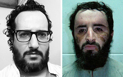 מצאו את ההבדלים: אבו פראג' אל-ליבי ויואב לוי (צילום: רויטרס)