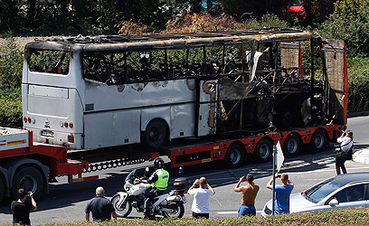 האוטובוס שהתפוצץ בבורגס (ארכיון)         (צילום: רויטרס)