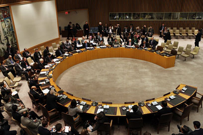 הצבעה פה אחד. אולם מועצת הביטחון ( צילום: AFP)