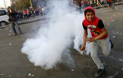 המחאה במצרים. בין ההרוגים ילד בן 8 (צילום: AFP)