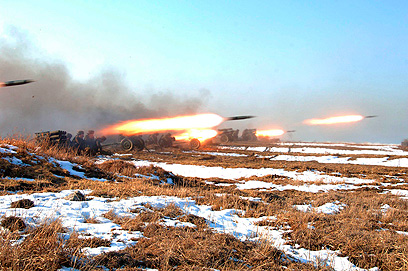 תרגיל טילים של צפון קוריאה (צילום: רויטרס)