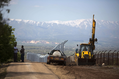 הגבול ברמת הגולן. הכוחות בכוננות מוגברת (צילום: AFP)