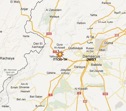 לפי דיווח בלבנון, זה המקום שהותקף  (צילום: Google maps)