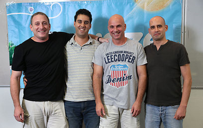מייסדי waze (מימין): שמוליק קרת, אמיר שנער, אהוד שבתאי ונועם ברדין (צילום: צביקה טישלר)