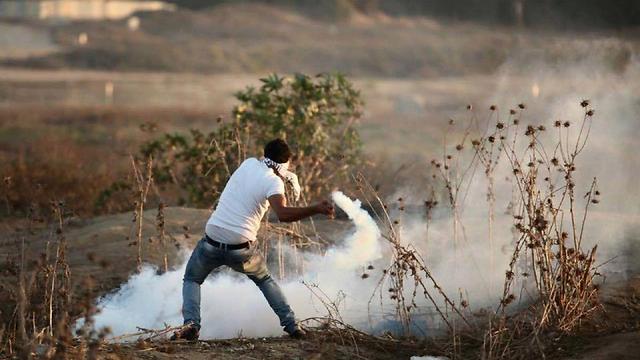 Clashes on the Gaza border Friday.