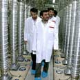 Ahmadinejad at Natanz plant (archives) Photo: AFP